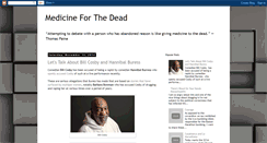 Desktop Screenshot of medicineforthedead.com